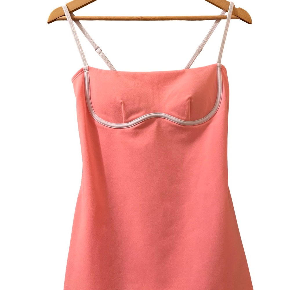 Alo Yoga Airbrush Streamlined Dress Neon Bubblegum Sz S - Picture 7 of 13